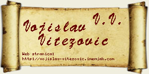 Vojislav Vitezović vizit kartica